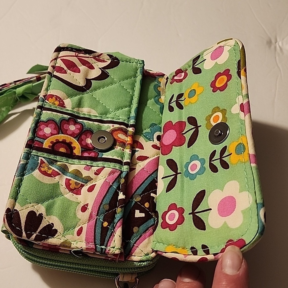 Vera Bradley Wristlet Wallet – Colorful Paisley Print - Picture 4 of 11